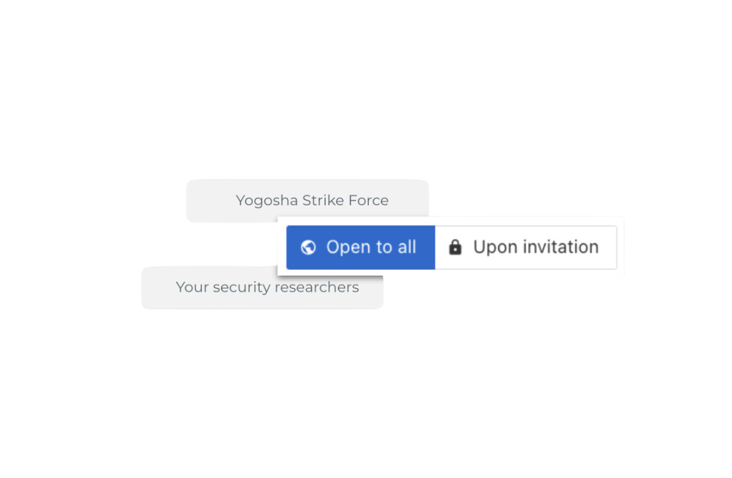 Security researchers invitation feature