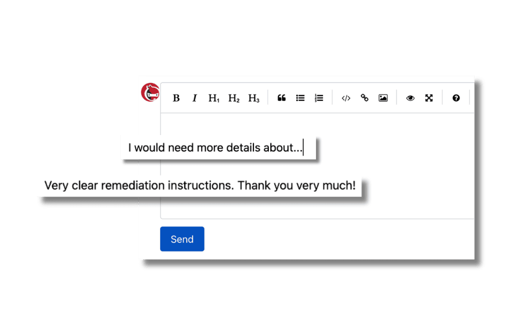 Yogosha Platform Feature - Directly communicate with security researchers